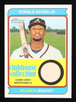 Ronald Acuna Jr. 2023 Topps Heritage Clubhouse Collection Relics #CCRRA at PristineAuction.com