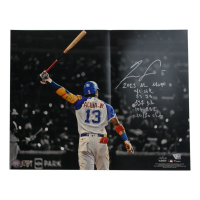 Ronald Acuna Jr. Signed LE Braves 16x20 Photo with Multiple Career Stat Inscriptions (MLB & Fanatics) at PristineAuction.com