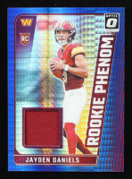 Jayden Daniels 2024 Donruss Optic Rookie Phenoms Blue Hyper #17 RC at PristineAuction.com