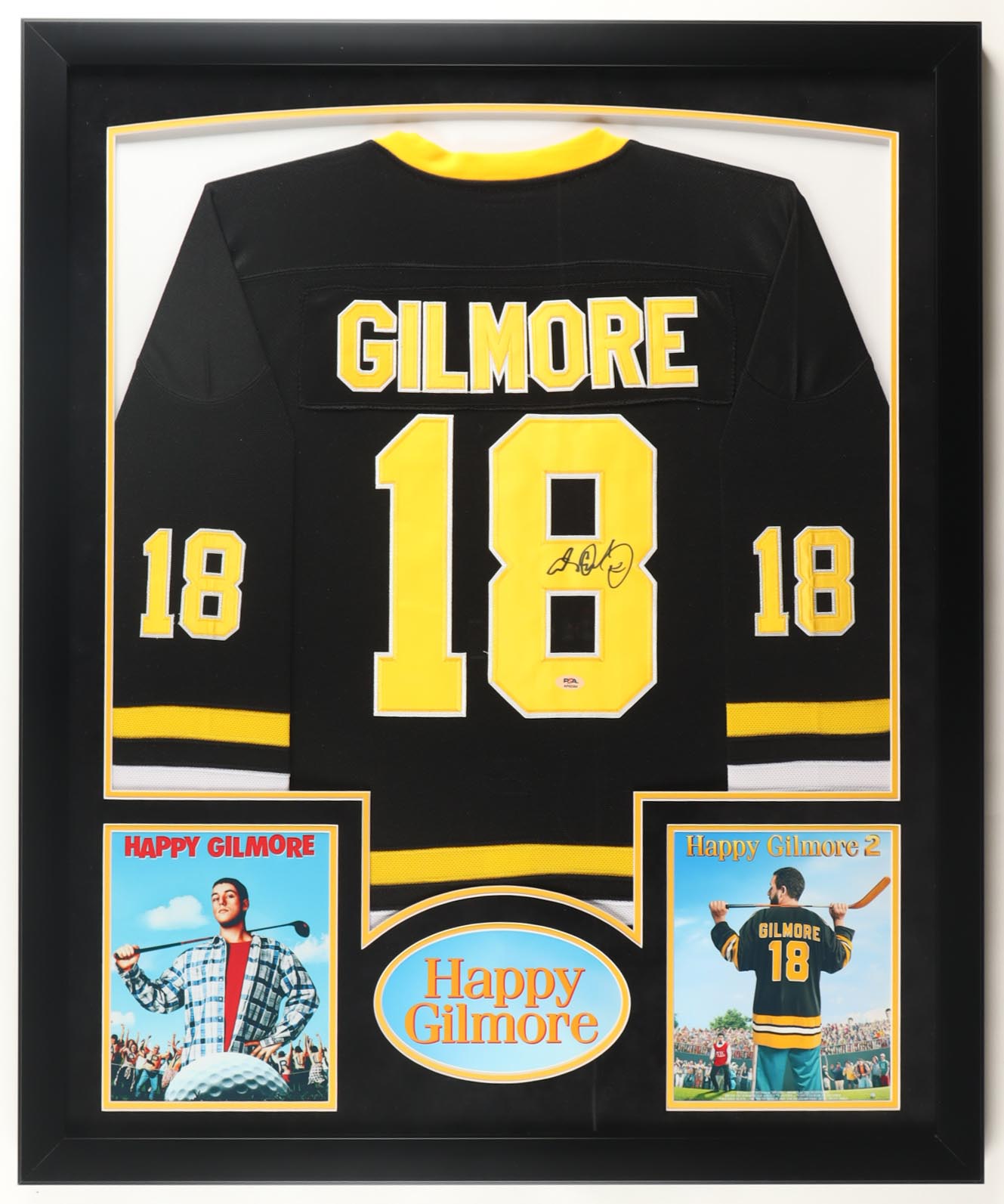 Adam Sandler Signed Custom Framed Jersey Display with Photos (PSA) at PristineAuction.com Adam Sandler Signed Custom Framed Jersey Display with Photos (PSA) at PristineAuction.com