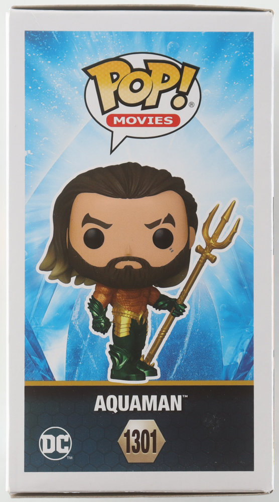 Jason Momoa Signed "DC: Aquaman" #1301 Aquaman Funko Pop! Vinyl Figure (Beckett) at PristineAuction.com Jason Momoa Signed "DC: Aquaman" #1301 Aquaman Funko Pop! Vinyl Figure (Beckett) at PristineAuction.com