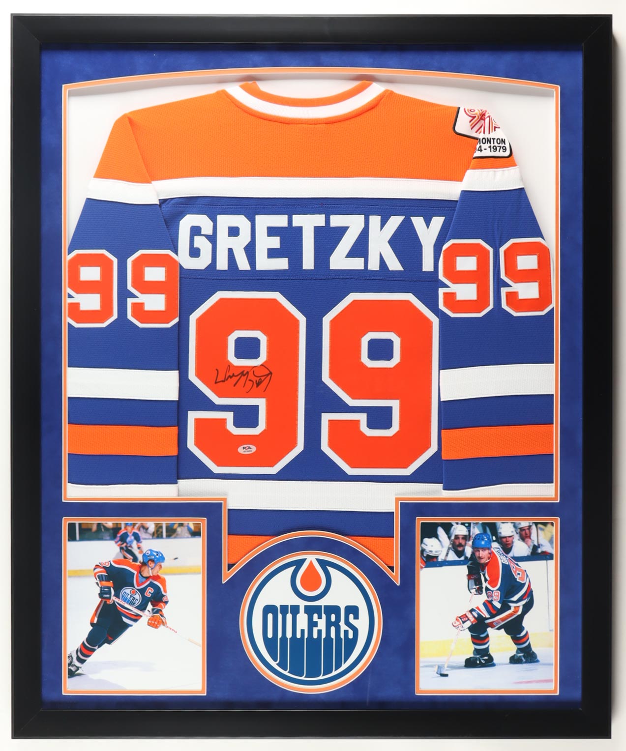 Wayne Gretsky Signed Custom Framed Jersey Display (PSA) at PristineAuction.com Wayne Gretsky Signed Custom Framed Jersey Display (PSA) at PristineAuction.com