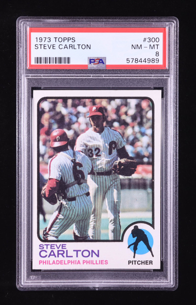 Steve Carlton 1973 Topps #300 (PSA 8)