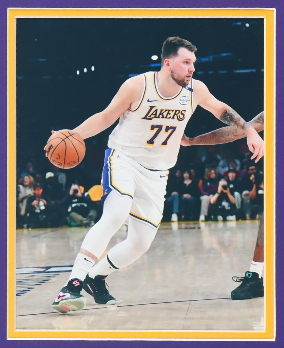 Luka Doncic Signed Custom Framed Jersey Display with Photos (PSA) at PristineAuction.com Luka Doncic Signed Custom Framed Jersey Display with Photos (PSA) at PristineAuction.com