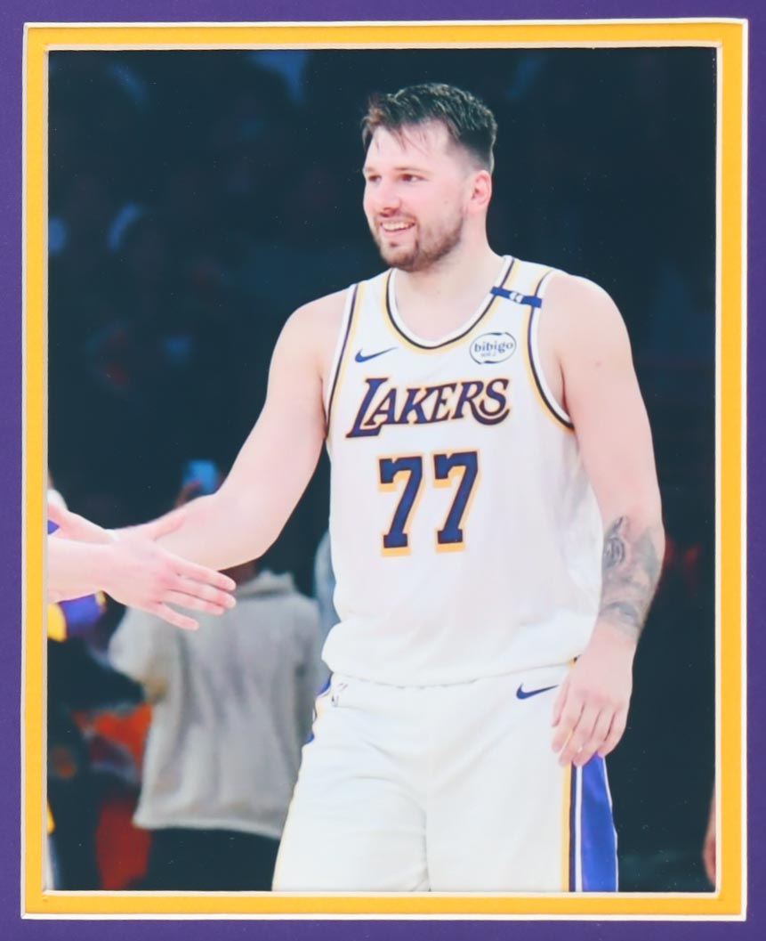 Luka Doncic Signed Custom Framed Jersey Display with Photos (PSA) at PristineAuction.com Luka Doncic Signed Custom Framed Jersey Display with Photos (PSA) at PristineAuction.com