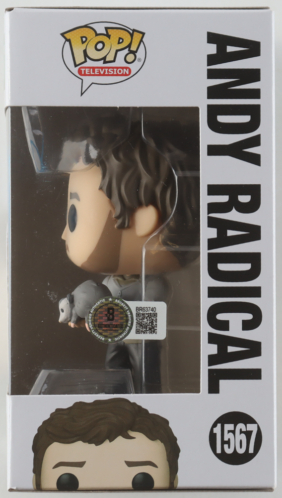 Chris Pratt Signed "Parks and Recreation" #1567 Andy Radical Funko Pop! Vinyl Figure (Beckett) at PristineAuction.com Chris Pratt Signed "Parks and Recreation" #1567 Andy Radical Funko Pop! Vinyl Figure (Beckett) at PristineAuction.com