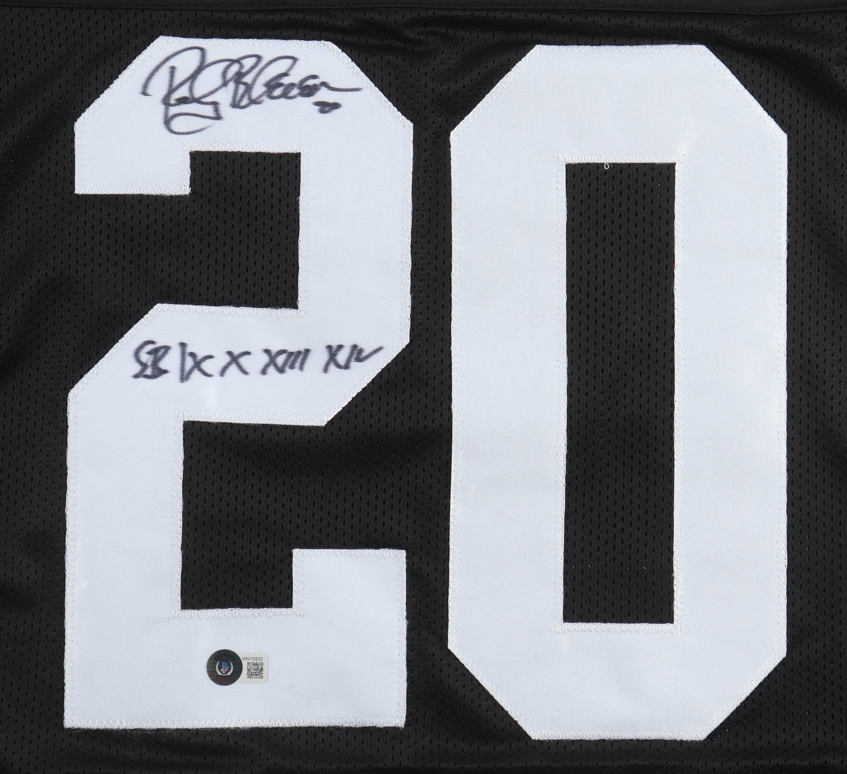 Rocky Bleier Signed Career Highlight Stat Jersey Inscribed "SB IX X XIII XIV" (Beckett) at PristineAuction.com Rocky Bleier Signed Career Highlight Stat Jersey Inscribed "SB IX X XIII XIV" (Beckett) at PristineAuction.com