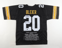 Rocky Bleier Signed Career Highlight Stat Jersey Inscribed "SB IX X XIII XIV" (Beckett) at PristineAuction.com