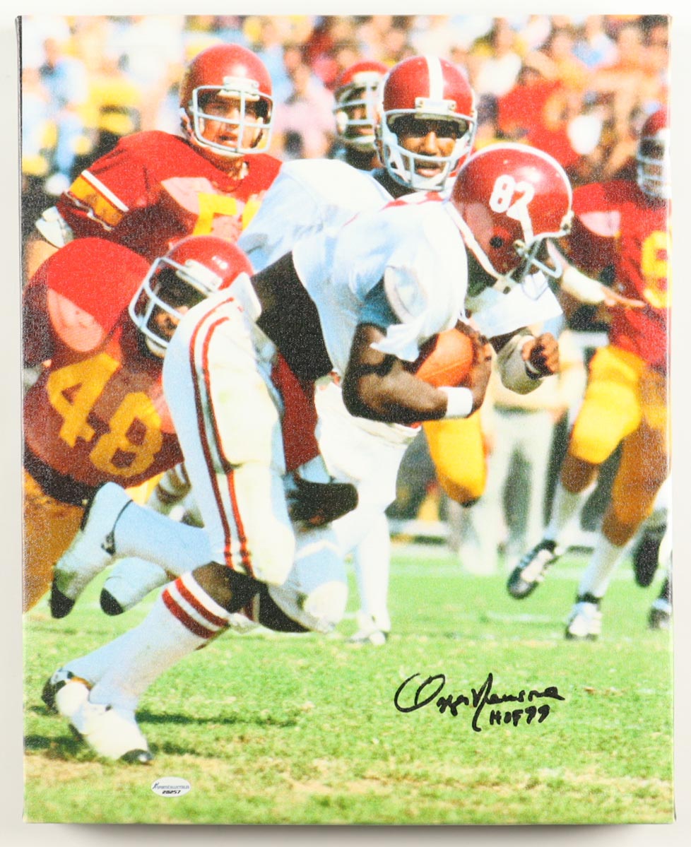 Ozzie Newsome Signed Alabama Crimson Tide 16x20 Canvas Print Inscribed "HOF 99" (Sports Collectibles) at PristineAuction.com Ozzie Newsome Signed Alabama Crimson Tide 16x20 Canvas Print Inscribed "HOF 99" (Sports Collectibles) at PristineAuction.com