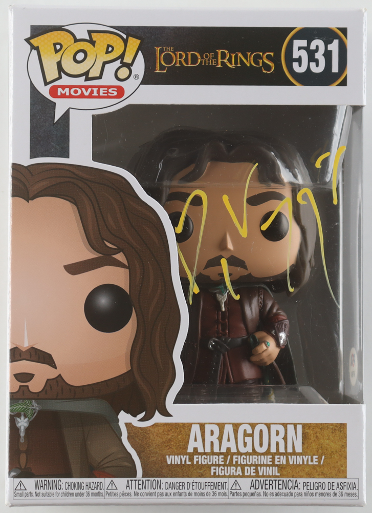 Viggo Mortensen Signed "The Lord of the Rings" #531 Aragorn Funko Pop! Vinyl Figure (PSA) at PristineAuction.com Viggo Mortensen Signed "The Lord of the Rings" #531 Aragorn Funko Pop! Vinyl Figure (PSA) at PristineAuction.com