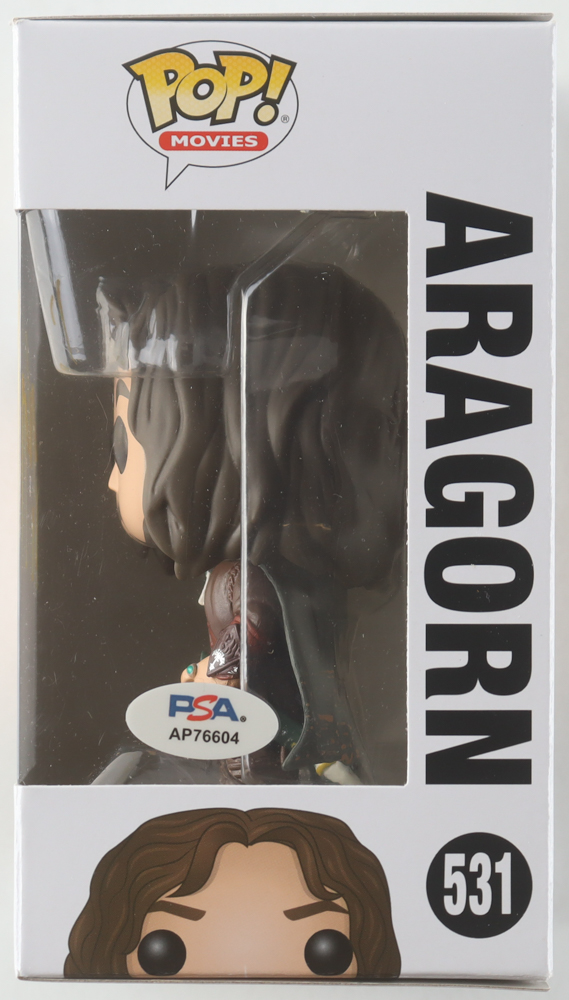Viggo Mortensen Signed "The Lord of the Rings" #531 Aragorn Funko Pop! Vinyl Figure (PSA) at PristineAuction.com Viggo Mortensen Signed "The Lord of the Rings" #531 Aragorn Funko Pop! Vinyl Figure (PSA) at PristineAuction.com