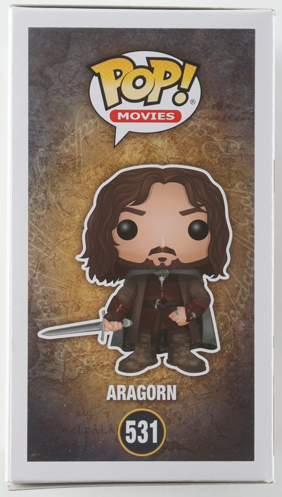 Viggo Mortensen Signed "The Lord of the Rings" #531 Aragorn Funko Pop! Vinyl Figure (PSA) at PristineAuction.com Viggo Mortensen Signed "The Lord of the Rings" #531 Aragorn Funko Pop! Vinyl Figure (PSA) at PristineAuction.com