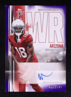 Marvin Harrison Jr. 2024 Topps Signature Class Rookie Autographs Purple CLASS I #RCA-MHJ #073/100 RC at PristineAuction.com