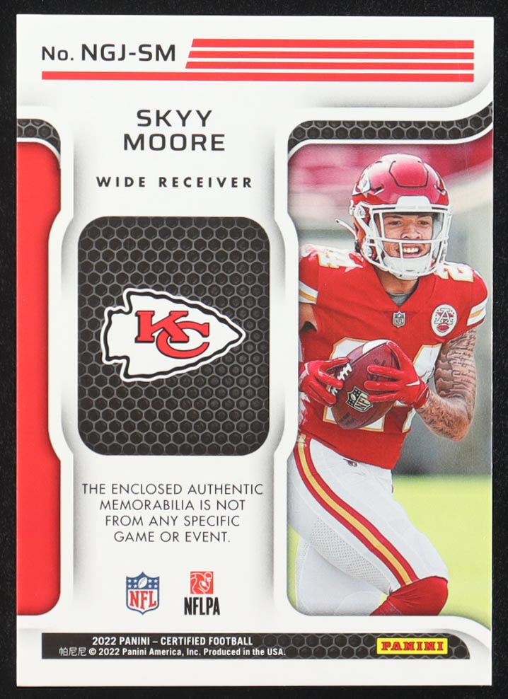 Skyy Moore 2022 Certified New Generation Jerseys Mirror Teal #18 #26/50 RC at PristineAuction.com Skyy Moore 2022 Certified New Generation Jerseys Mirror Teal #18 #26/50 RC at PristineAuction.com