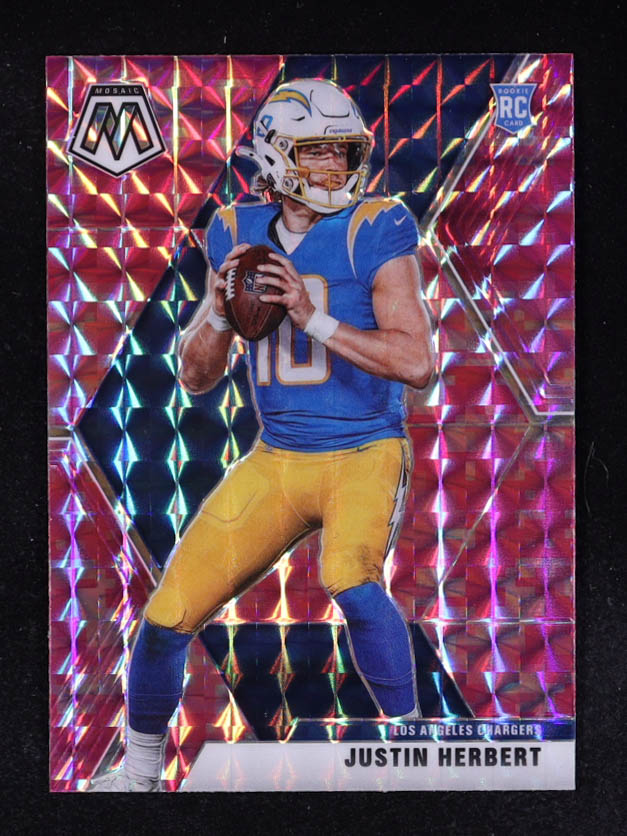Justin Herbert 2020 Panini Mosaic Mosaic Camo Pink #204 RC at PristineAuction.com Justin Herbert 2020 Panini Mosaic Mosaic Camo Pink #204 RC at PristineAuction.com