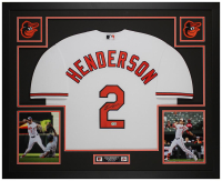 Gunnar Henderson Signed Orioles Custom Framed Nike Authentic Jersey Display (Beckett) at PristineAuction.com