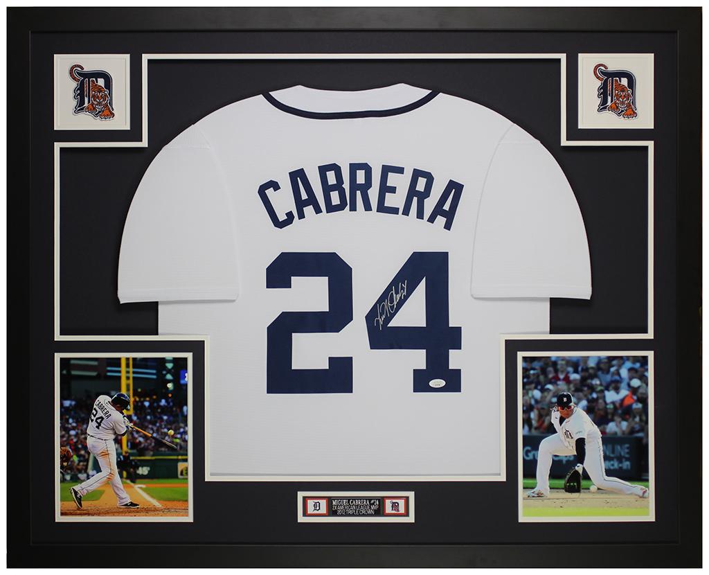 Miguel Cabrera Signed Custom Framed Jersey Display (JSA) at PristineAuction.com Miguel Cabrera Signed Custom Framed Jersey Display (JSA) at PristineAuction.com