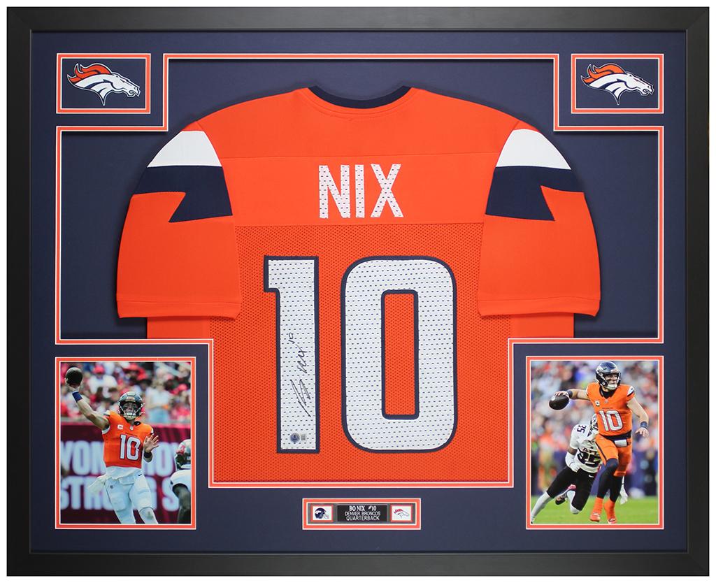 Bo Nix Signed Custom Framed Jersey Display (Beckett) at PristineAuction.com Bo Nix Signed Custom Framed Jersey Display (Beckett) at PristineAuction.com
