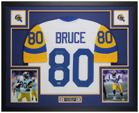 Isaac Bruce Signed Custom Framed Jersey Display (Beckett) at PristineAuction.com