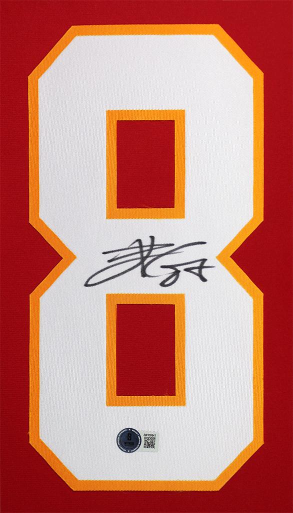 Travis Kelce Signed Chiefs Custom Framed Nike Authentic Jersey Display (Beckett) at PristineAuction.com Travis Kelce Signed Chiefs Custom Framed Nike Authentic Jersey Display (Beckett) at PristineAuction.com