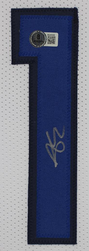 Anthony Edwards Signed Custom Framed Jersey Display (Beckett) at PristineAuction.com Anthony Edwards Signed Custom Framed Jersey Display (Beckett) at PristineAuction.com