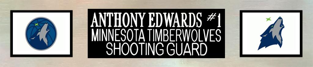 Anthony Edwards Signed Custom Framed Jersey Display (Beckett) at PristineAuction.com Anthony Edwards Signed Custom Framed Jersey Display (Beckett) at PristineAuction.com