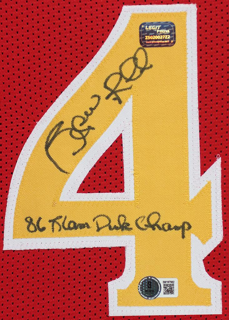 Spud Webb Signed Custom Framed Jersey Display Inscribed "86 Slam Dunk Champ" (Beckett) at PristineAuction.com Spud Webb Signed Custom Framed Jersey Display Inscribed "86 Slam Dunk Champ" (Beckett) at PristineAuction.com