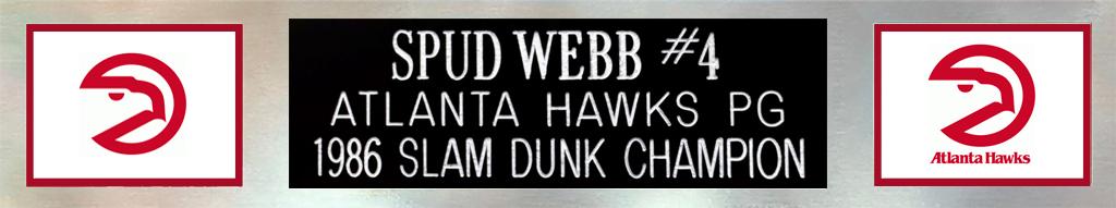 Spud Webb Signed Custom Framed Jersey Display Inscribed "86 Slam Dunk Champ" (Beckett) at PristineAuction.com Spud Webb Signed Custom Framed Jersey Display Inscribed "86 Slam Dunk Champ" (Beckett) at PristineAuction.com