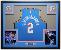 Shai Gilgeous-Alexander Signed Custom Framed Jersey Display (JSA) at PristineAuction.com