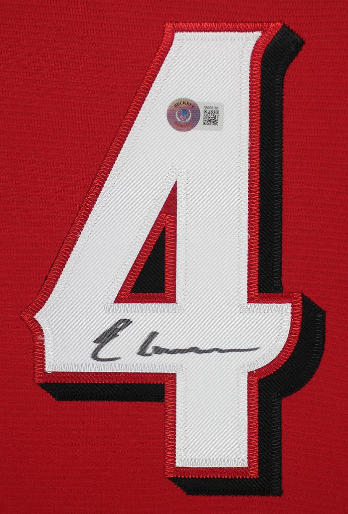 Elly De La Cruz Signed Reds Custom Framed Nike Authentic Jersey Display (Beckett) at PristineAuction.com Elly De La Cruz Signed Reds Custom Framed Nike Authentic Jersey Display (Beckett) at PristineAuction.com