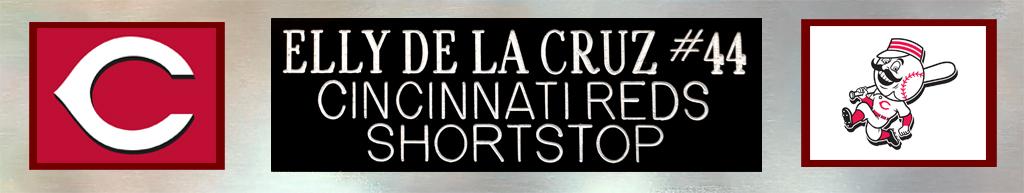 Elly De La Cruz Signed Reds Custom Framed Nike Authentic Jersey Display (Beckett) at PristineAuction.com Elly De La Cruz Signed Reds Custom Framed Nike Authentic Jersey Display (Beckett) at PristineAuction.com