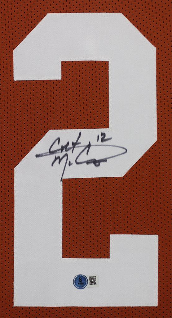 Colt McCoy Signed Custom Framed Jersey Display (Beckett) at PristineAuction.com Colt McCoy Signed Custom Framed Jersey Display (Beckett) at PristineAuction.com