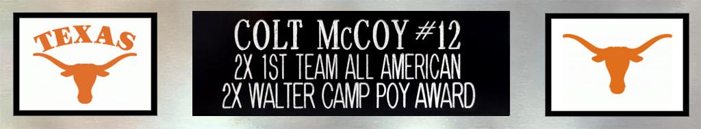 Colt McCoy Signed Custom Framed Jersey Display (Beckett) at PristineAuction.com Colt McCoy Signed Custom Framed Jersey Display (Beckett) at PristineAuction.com
