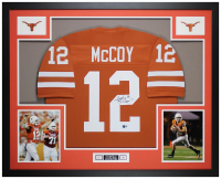 Colt McCoy Signed Custom Framed Jersey Display (Beckett) at PristineAuction.com