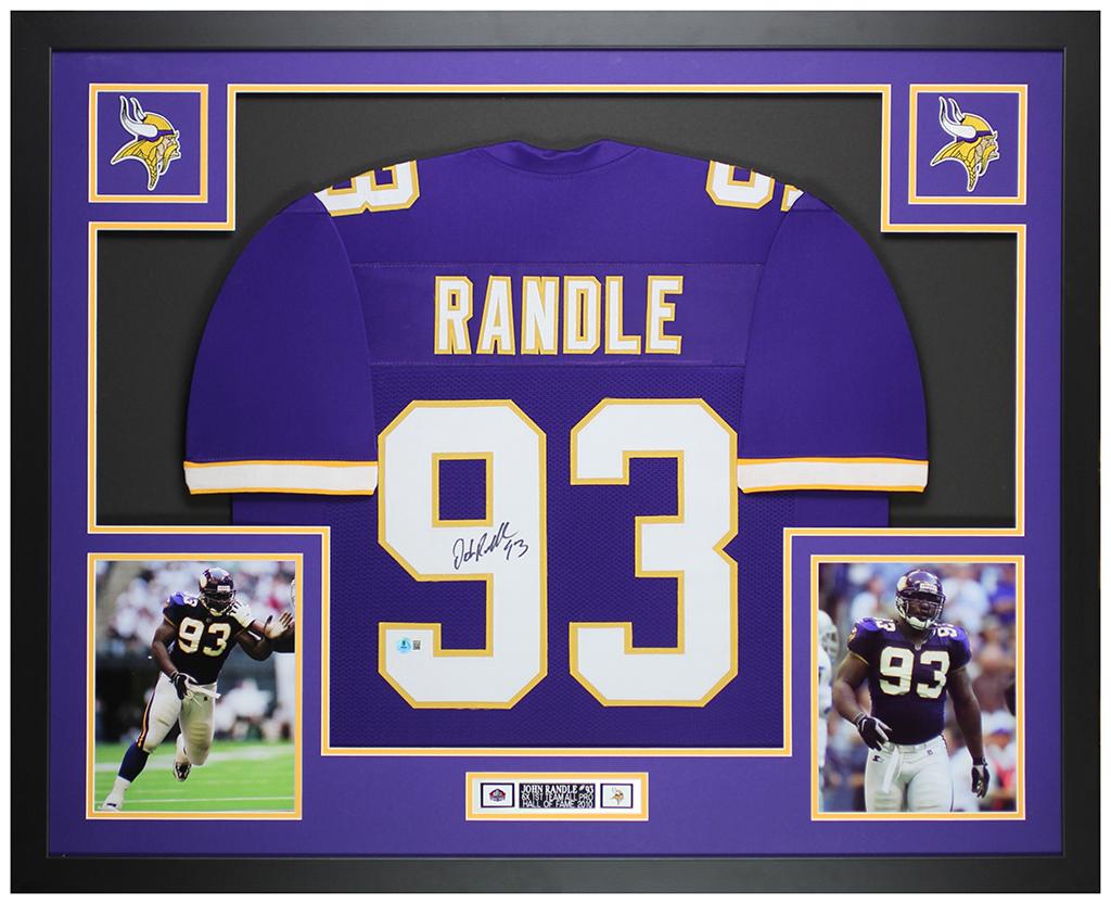 John Randle Signed Custom Framed Jersey Display (Beckett) at PristineAuction.com John Randle Signed Custom Framed Jersey Display (Beckett) at PristineAuction.com