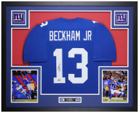 Odell Beckham Jr. Signed Custom Framed Jersey Display (Beckett) at PristineAuction.com