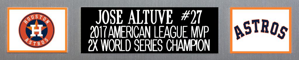 Jose Altuve Signed Custom Framed Jersey Display (JSA) at PristineAuction.com Jose Altuve Signed Custom Framed Jersey Display (JSA) at PristineAuction.com