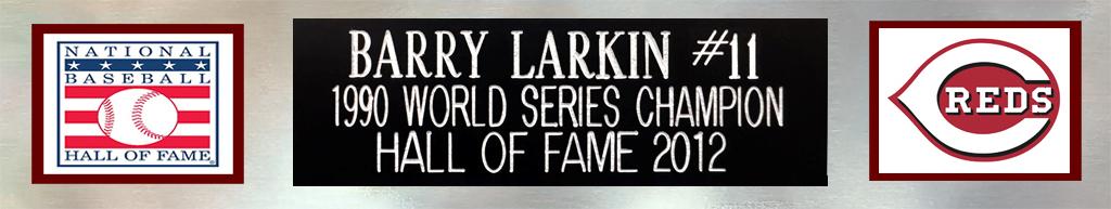Barry Larkin Signed Custom Framed Jersey Display (Beckett) at PristineAuction.com Barry Larkin Signed Custom Framed Jersey Display (Beckett) at PristineAuction.com