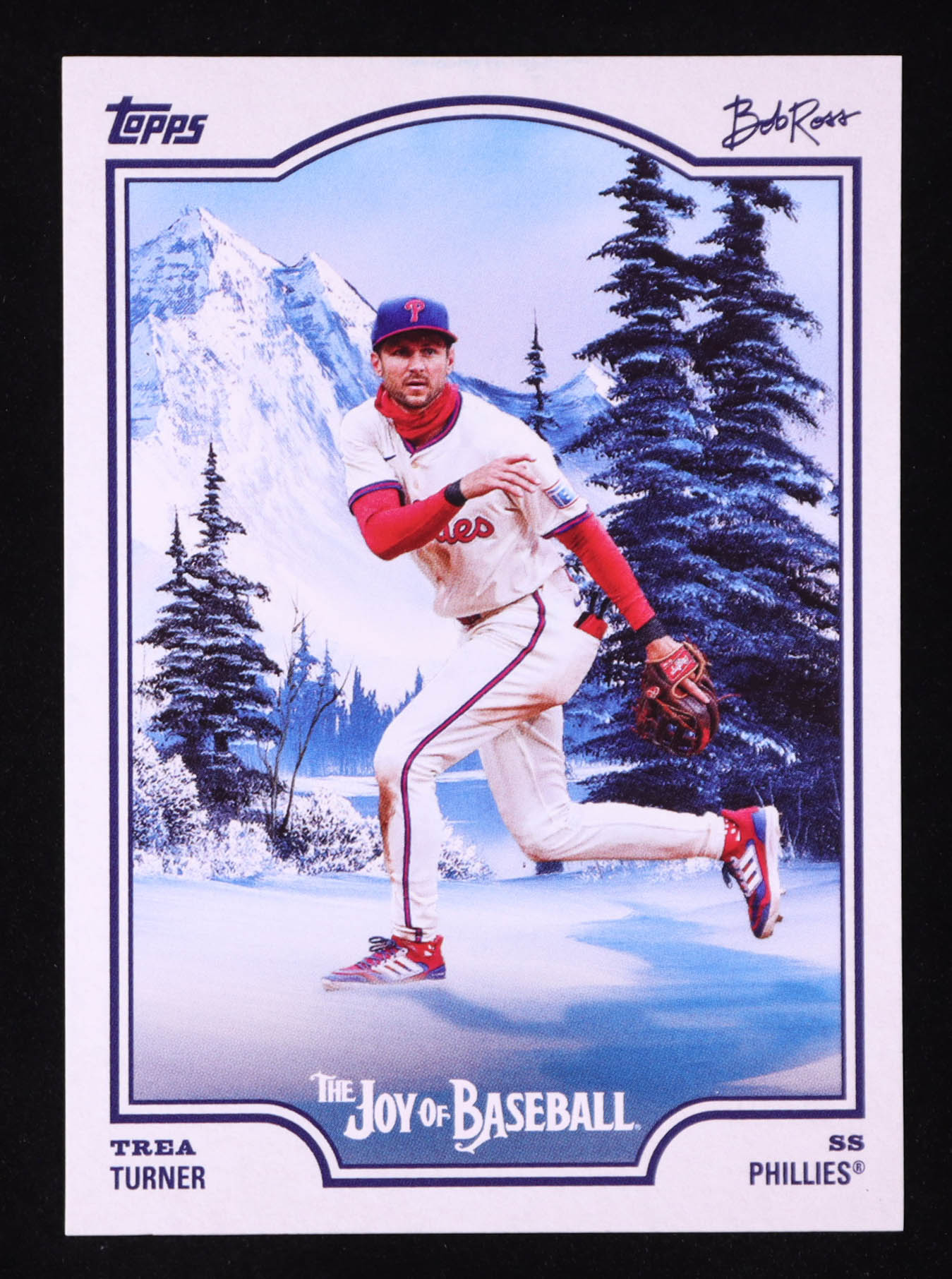 Trea Turner 2025 Topps X Bob Ross The Joy of Baseball #40 at PristineAuction.com Trea Turner 2025 Topps X Bob Ross The Joy of Baseball #40 at PristineAuction.com