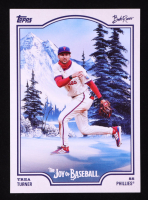 Trea Turner 2025 Topps X Bob Ross The Joy of Baseball #40 at PristineAuction.com