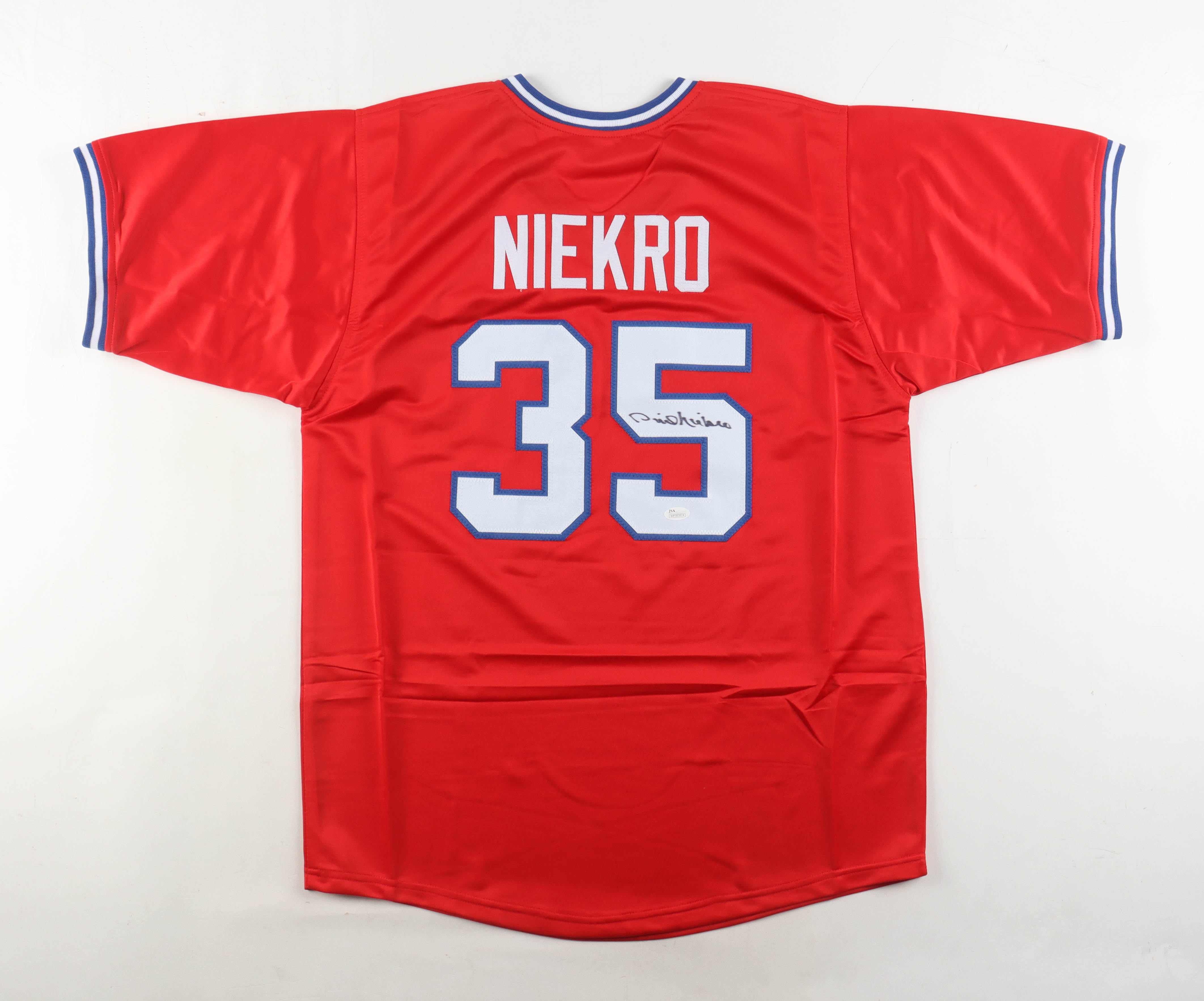 Phil Niekro Signed Jersey (JSA) at PristineAuction.com Phil Niekro Signed Jersey (JSA) at PristineAuction.com