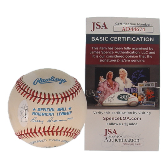 Rick Ferrell Signed OAL Baseball Inscribed "HOF '84" (JSA) at PristineAuction.com Rick Ferrell Signed OAL Baseball Inscribed "HOF '84" (JSA) at PristineAuction.com