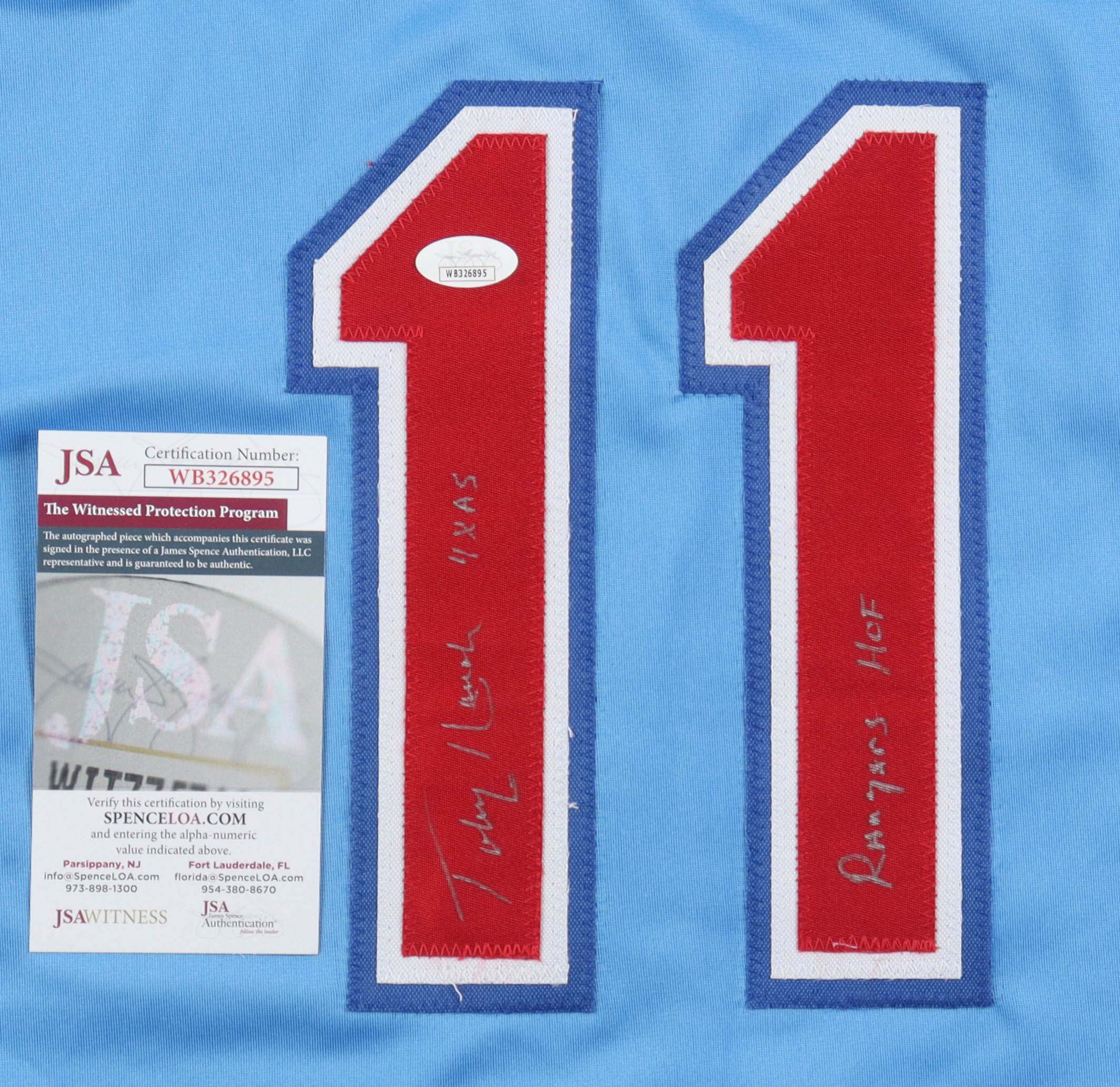 Toby Harrah Signed Jersey Inscribed "4x AS" & "Rangers HOF" (JSA) at PristineAuction.com Toby Harrah Signed Jersey Inscribed "4x AS" & "Rangers HOF" (JSA) at PristineAuction.com