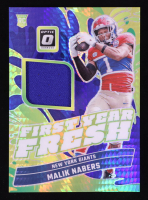 Malik Nabers 2024 Donruss Optic First Year Fresh Jerseys Blue Hyper #28 RC at PristineAuction.com
