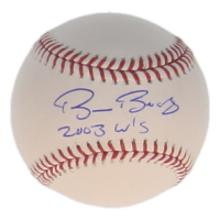 Bruce Bochy Signed OML Baseball Inscribed "2003 WS" (JSA & USA Sports Marketing) at PristineAuction.com