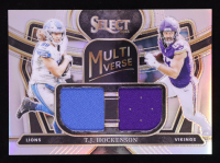 T.J. Hockenson 2023 Select Multiverse Dual Jerseys Prizm #47 #60/99 at PristineAuction.com