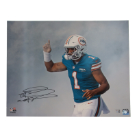 Tua Tagovailoa Signed Dolphins 16x20 Photo (Fanatics) at PristineAuction.com