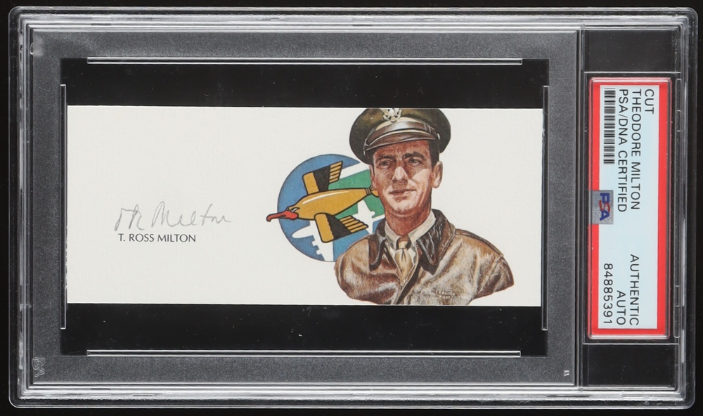 Theodore R. Milton Signed Cut with Portrait (PSA) at PristineAuction.com Theodore R. Milton Signed Cut with Portrait (PSA) at PristineAuction.com