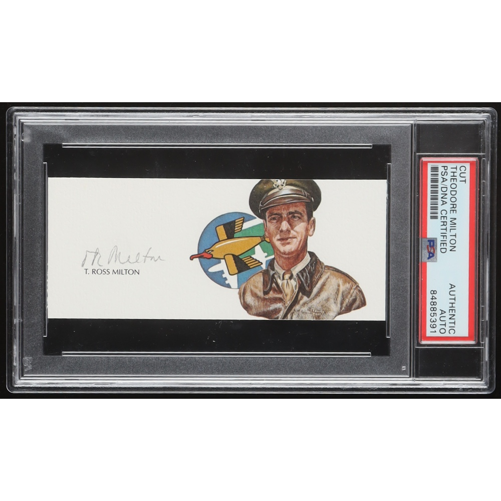 Theodore R. Milton Signed Cut with Portrait (PSA) at PristineAuction.com