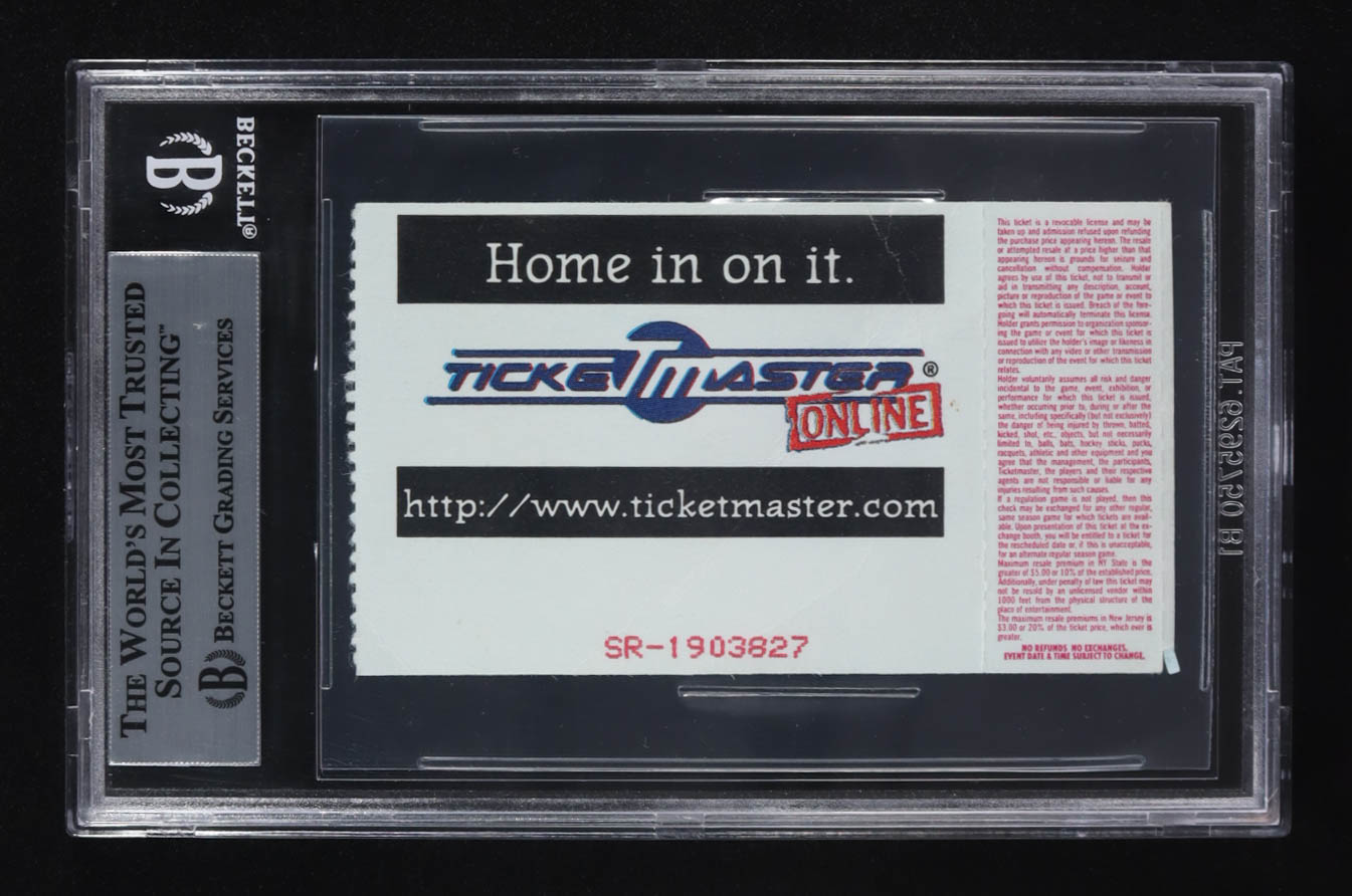 Wyclef Jean Signed 1996 Fugees 2x3.5 Concert Ticket (Beckett) at PristineAuction.com Wyclef Jean Signed 1996 Fugees 2x3.5 Concert Ticket (Beckett) at PristineAuction.com